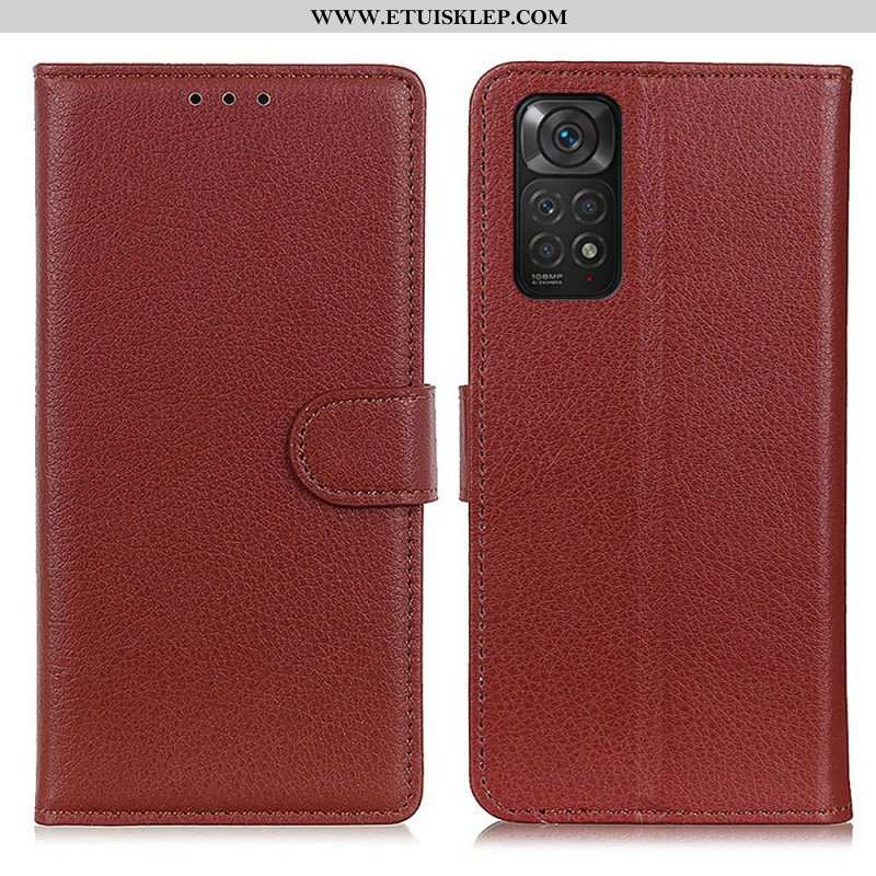 Etui Folio do Xiaomi Redmi Note 11 / 11S Tradycyjnie Liczi